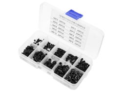 Kit De Tornillos Prisioneros Con Llave Hexagonal M3-m8, 300 Piezas, Acero, Con Estuche Transparente.
