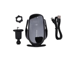 Cargador Inalámbrico Para Coche Con Fijación Automática Y Soporte Para Teléfono Móvil.