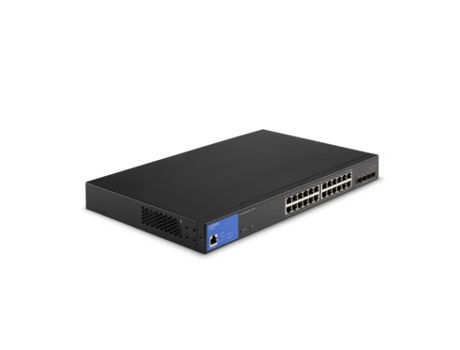 Switch LINKSYS Lgs328Mpc Administrado L3 Gigabit Ethernet 10/100/1000 Alimentación a través de Ethernet Poe Negro