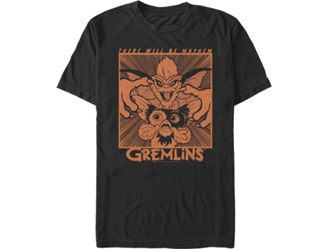 Camiseta Unisexo DEEPSTONE Mayhem Gremlins Negro (M)