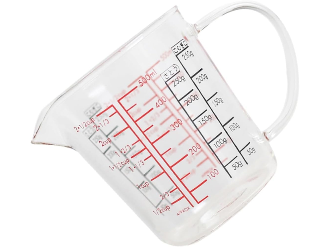 Vaso Medidor Boquilla Antigoteo Mango Antideslizante, Ideal Para Medir Líquidos Cocina Repostería.