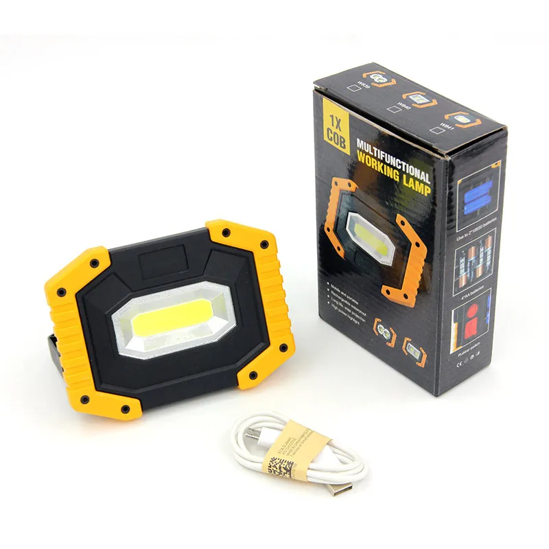 Foco Reflector Portátil Multifuncional Recargable Por Usb - Luz De Trabajo Led - Emergencia