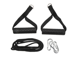 Cuerda Para Tríceps Con 2 Asas De Agarre Ajustable Para Máquinas De Cable De Gimnasio.