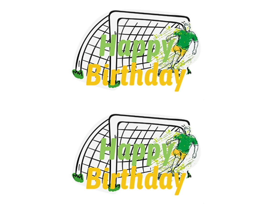 Adorno para tarta de cumpleaños con temática de fútbol y tenis, suministros para fiestas con temática deportiva perfectos para tu próximo evento, decoración negra C