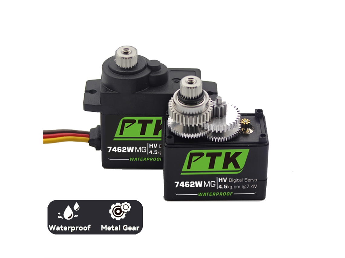 Blackptk 7462w Mg 25t Aluminum Gear 180 9g Digital Waterproof Rc Servo For Robot Fixed Wing Car And Aircraft Model