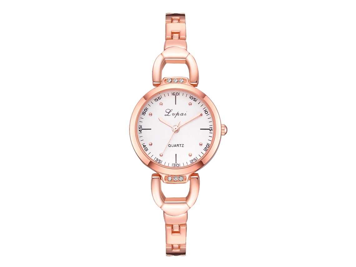 Reloj Analógico De Cuarzo Para Mujer Con Correa De Pu Y Esfera Azul Retro Multicapa Ccq