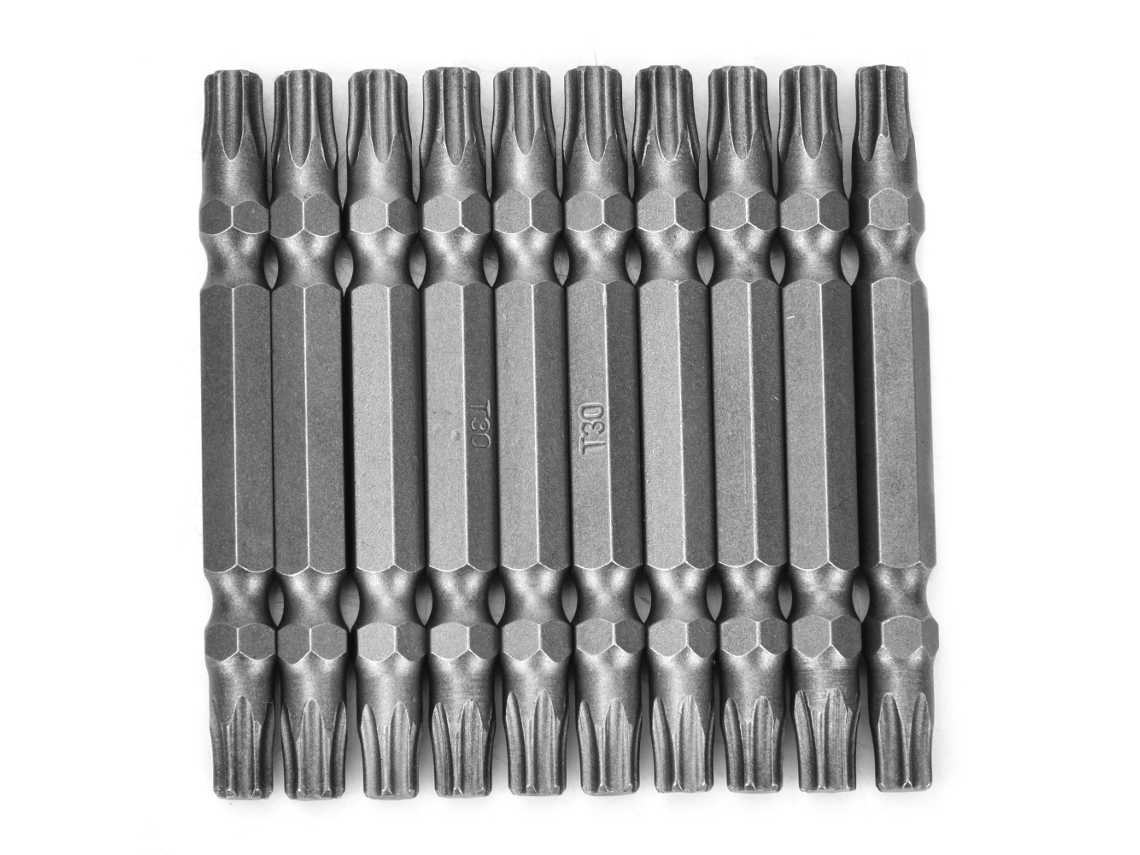 10 Piezas De Brocas De Destornillador T30, Mango Hexagonal Magnético, 65mm, Herramientas Manuales Eléctricas