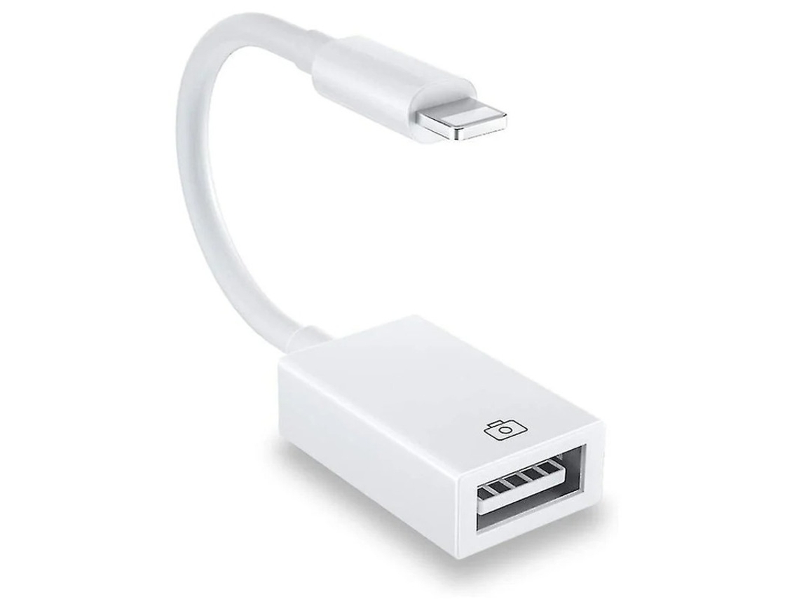 Adaptador USB para cámara, cable de sincronización de datos OTG hembra USB 2.0 para teléfono 11 X 8 7 6/Pad, soporte para concentradores, teclado MIDI y ratón YIZHOOD