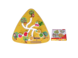 Juguetes Laberinto De Madera, Tablero De Actividad Educativa Temática Frutas, Rompecabezas De Coincidencia Para Niños