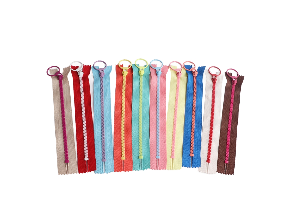10 Cremalleras Artesanales De Extremo Cerrado De 30 Cm, De Resina Colorida, Para Bolsos Y Ropa (hazlo Tú Mismo)