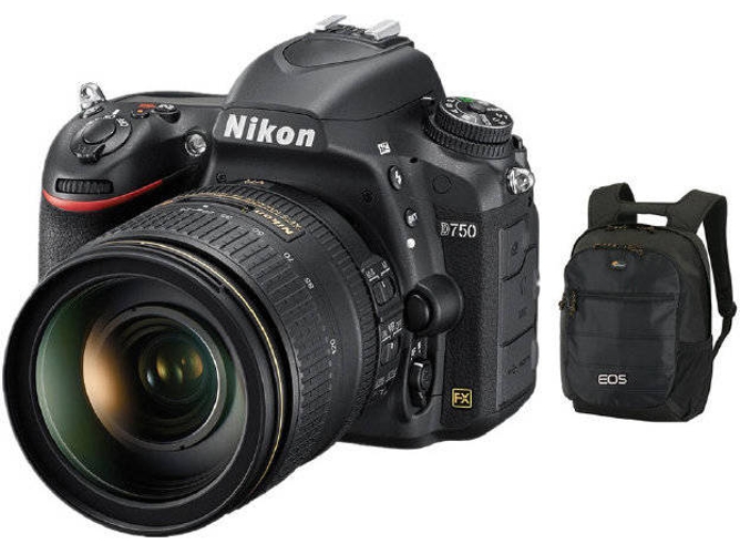 Kit Cámara Réflex NIKON D750 AF-S 24-120MM F4G ED VR + Mochila