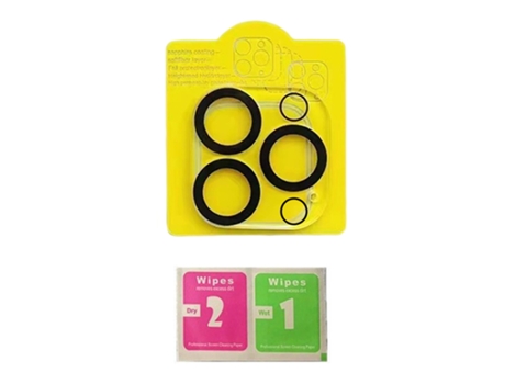 Película de vidrio templado 3D para lente, a prueba de arañazos, a prueba de golpes, película protectora ultrafina para cámara de teléfono, negro t...