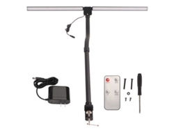 Rebe-lámpara De Mesa De Pinza De Cabeza Doble Led Para Estudio, Oficina, Dormitorio, 100‑240v, Plug Us, Luz Cuidadosa Para Los Ojos