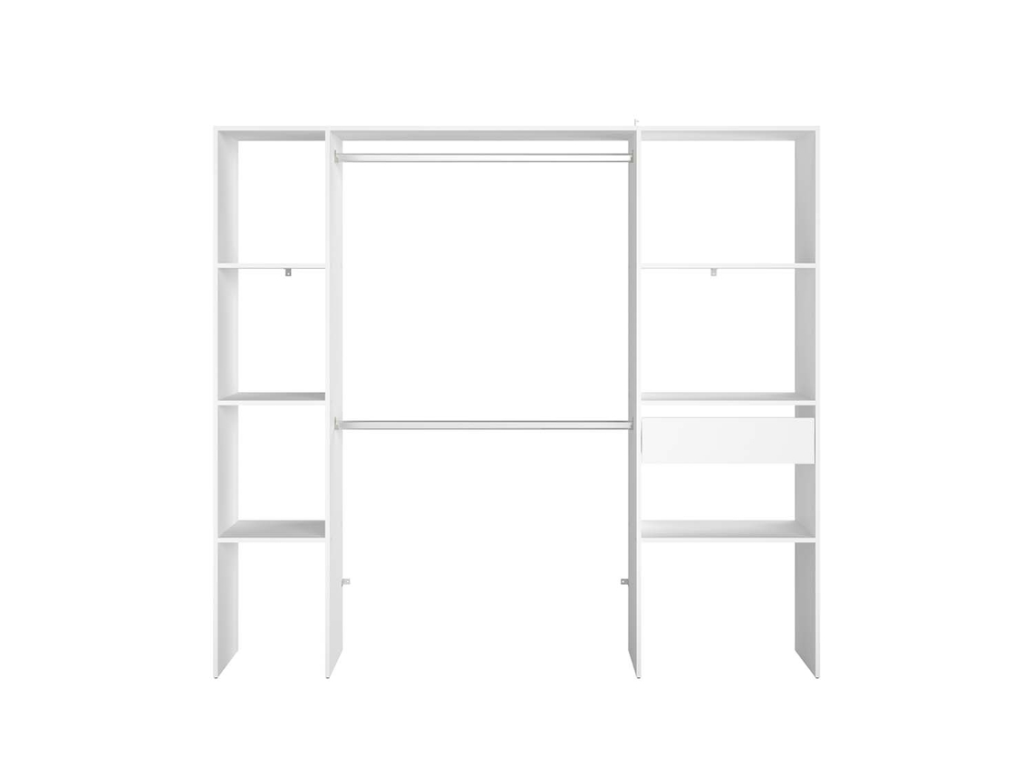 Guardarropa CONCEPT U Elysee (Blanco - Madera Aglomerada - 198x40x180 cm)