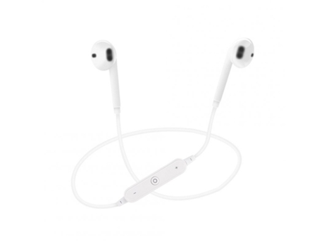 Auriculares Estéreo Compatible Viene Inalámbrico Oído Cuello Soporte Compatible Iphone Samsung Xiaomi White Bag Opp