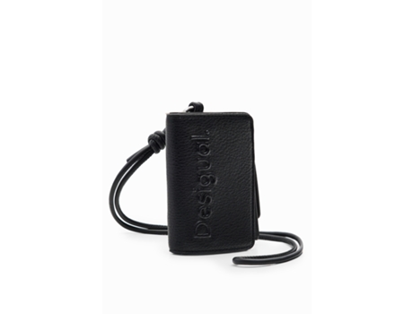 Cartera Fólio de Mujer DESIGUAL Minicartera Half Logo Negro
