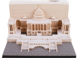 Bloc de notas 3D Eifson, 170 notas, escultura de papel hecha a mano (Casa Blanca)