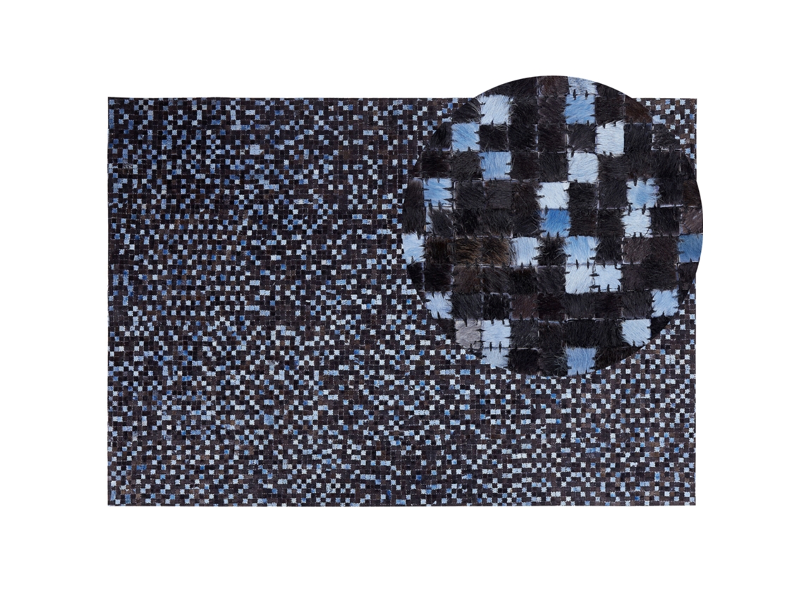 Alfombra BELIANI Ikisu de Piel de vaca Marrón 160x230