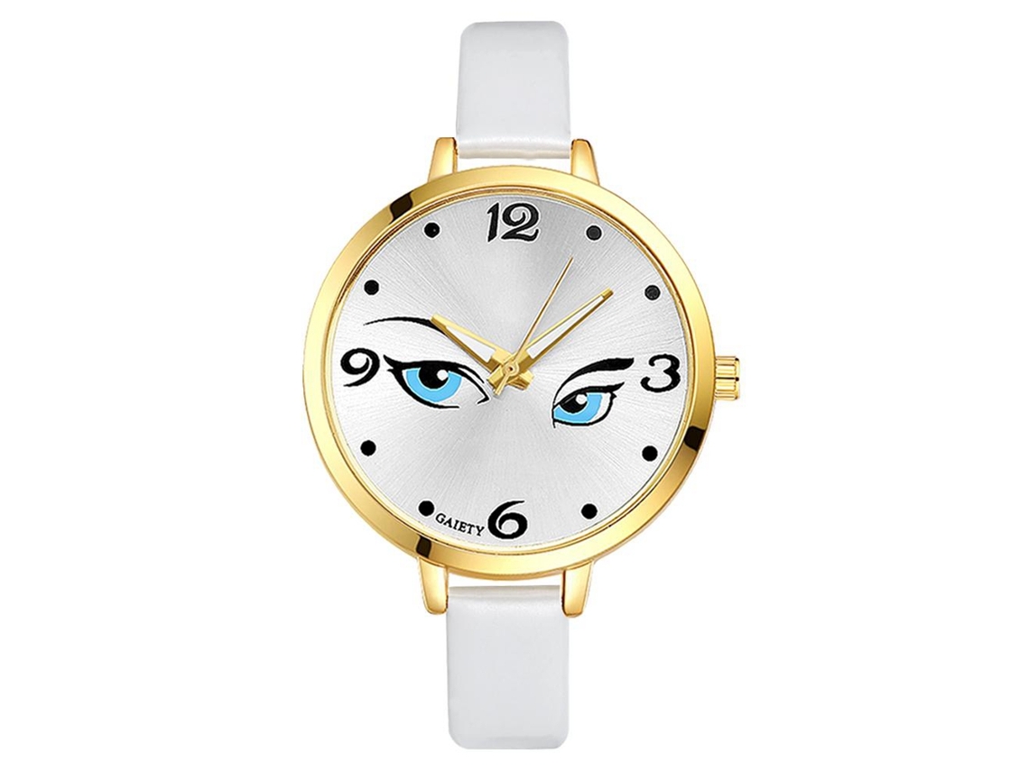 Reloj De Pulsera Lvpai Cute Sea Maid Para Mujeres Y Niñas Con Correa De Malla Dorada.