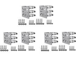 Soporte De Pared Universal De 6 Piezas Con Hebillas, Adaptador De Poste Vertical De Acero