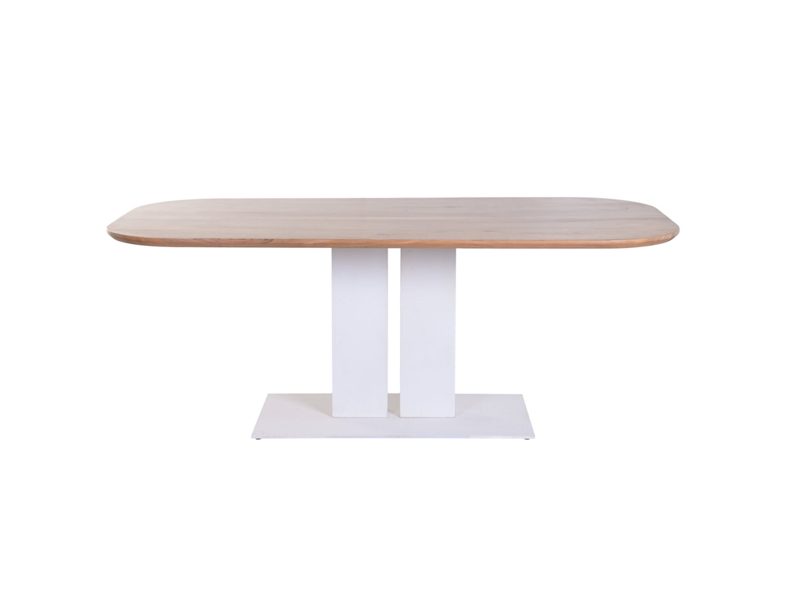 Mesa Comedor Acacia Metal 240x110x76cm