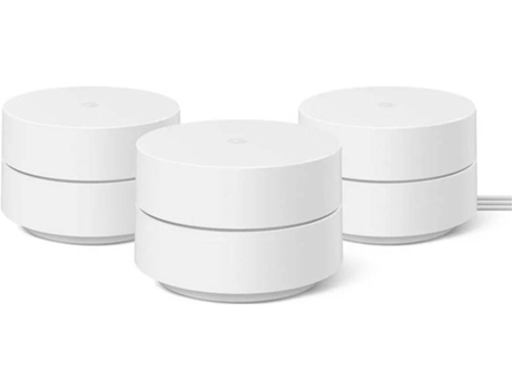 Sistema Mesh GOOGLE Nest Wi-Fi 2021 (AC1200 - Pack 3)