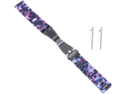 2 Piezas De Pulsera De Resina, Correa De Muñeca Deportiva Negra Para Reloj Inteligente