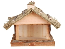 Casota de Pájaros ESSCHERT DESIGN (Madera - Marrón - 28 x 18 x 22,8 cm)