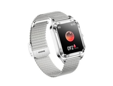 Smartwatch 1 59 Pulgada Ip67 Resistente Al Agua 14 Días De Espera De Larga Duración Para Ios Y Android Negro AUJEZON