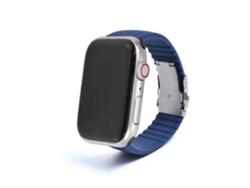 Correa Silicona Stripe Adaptable Apple Watch Series Se 2022 44Mm Azul Escuro