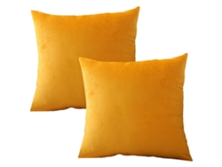 Juego De 2 Fundas De Almohada Lisas Con Cremallera, Decoración Del Hogar