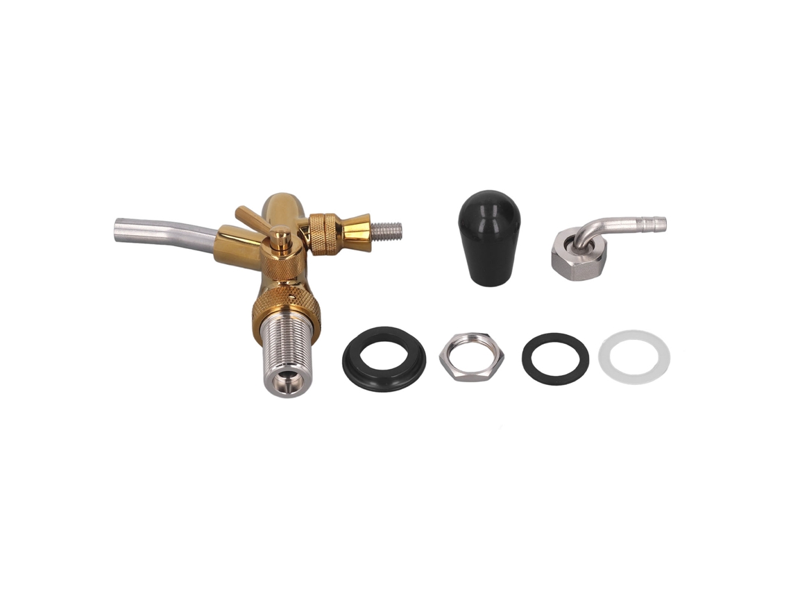 Grifo De Cerveza Ajustable Con Mango Corto, Dispensador De Acero Inoxidable Para Barril De Cerveza.