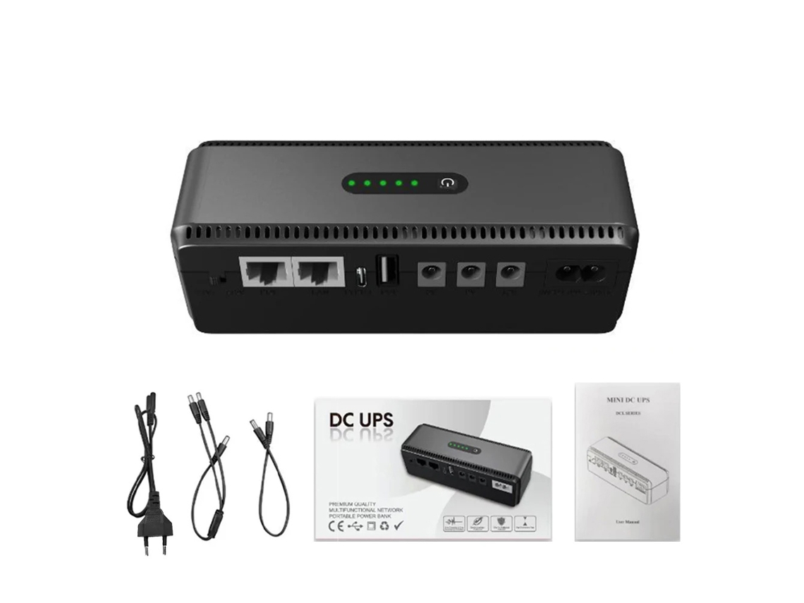 Sistema De Alimentación Ininterrumpida (ups) De Cc De 5v, 9v Y 12v Con Batería Recargable Para Router, Cámara Y Teléfono Móvil.