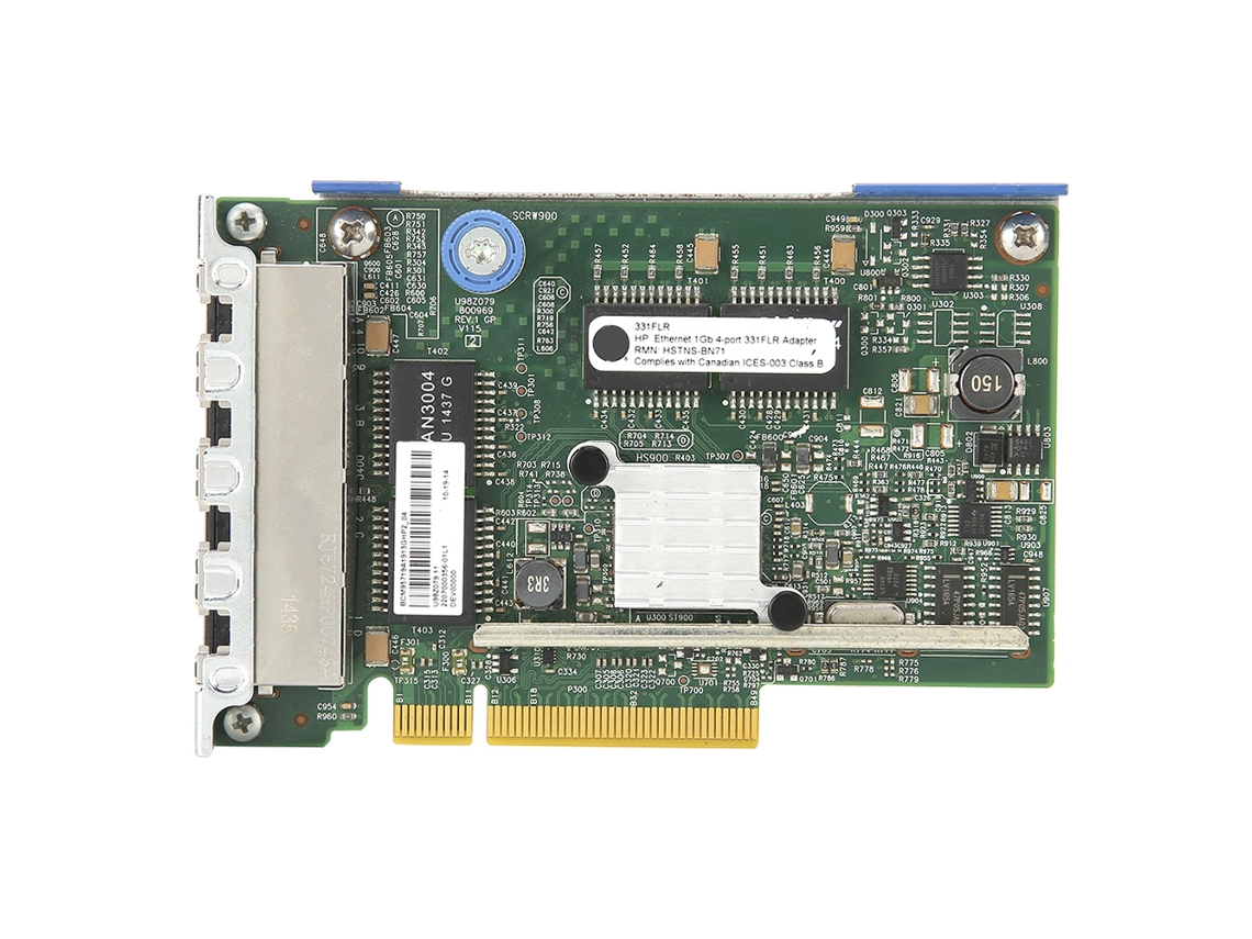 Tarjeta De Red Gigabit De 4 Puertos Para Servidor Hp 331flr Ethernet 1g Accesorios De Computadora