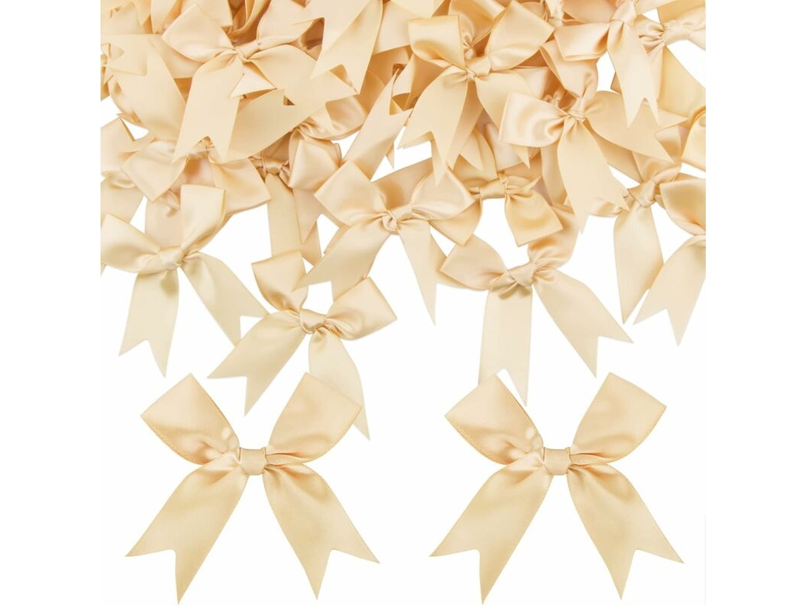50 lazos navideños dorados. RNEMITERY