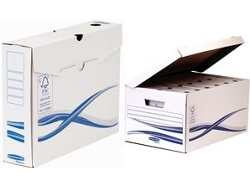 Bankers Box Basic Archiv Set Maxi Plus, Blau Aus 100 Recyceltem Karton, Fsc Zertifiziert, 1 Stück Fellowes (4460504)