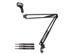 Soporte De Brazo Universal Ajustable Para Micrófono Con Rotación De 360 Grados Y Abrazadera De Escritorio Antivibración.