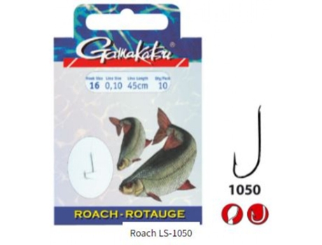 Conjunto de 10 ganchos GAMAKATSU Roach LS-1050