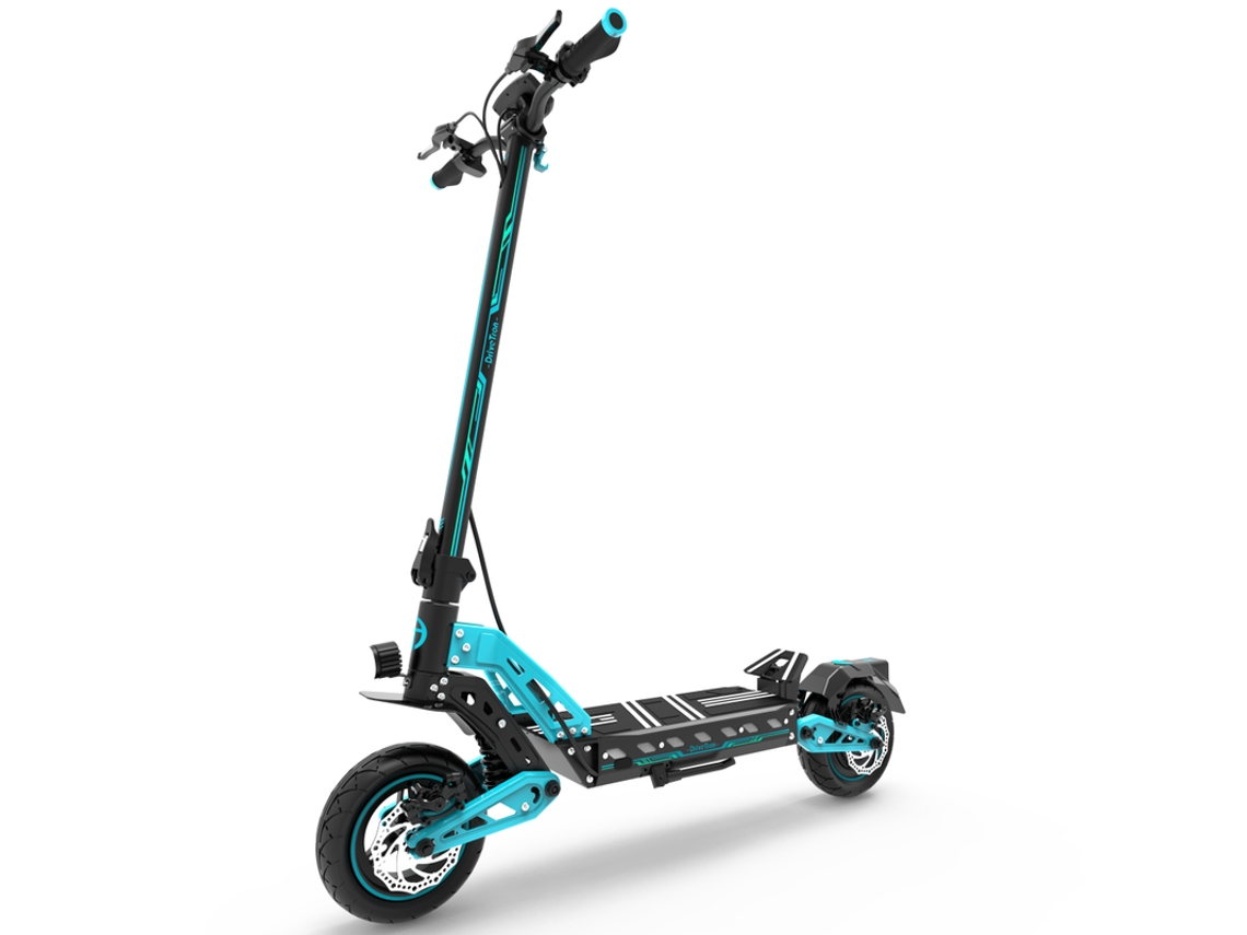 Patinete eléctrico Drivetron DT10, motor de 1400 W, batería de 48 V y 15,6 Ah, velocidad de 50 km/h, autonomía de 40 a 50 km, arranque NFC, color azul