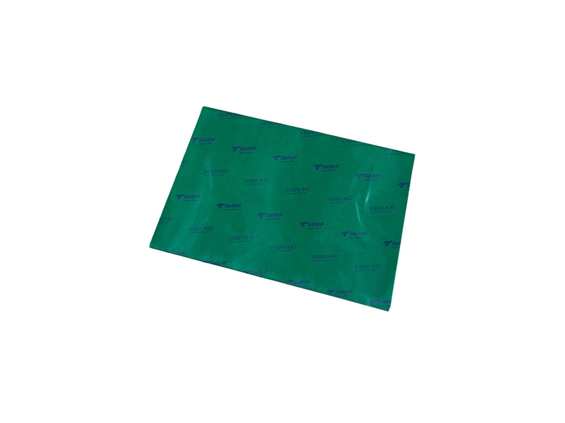 FABRIANO Papel de Seda 50 x 75 cm Verde Oscuro Pack de 26 Unidades