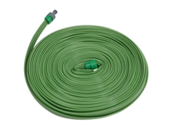 Manguera de riego de 3 tubos y 15 m, PVC verde, DKD, para decoración del hogar