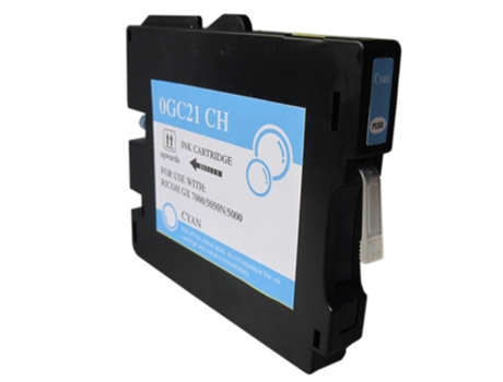 Cartucho de Tinta Compatible Ricoh Gc21 Ciano Tinta de Sublimación (405533 - 405537)