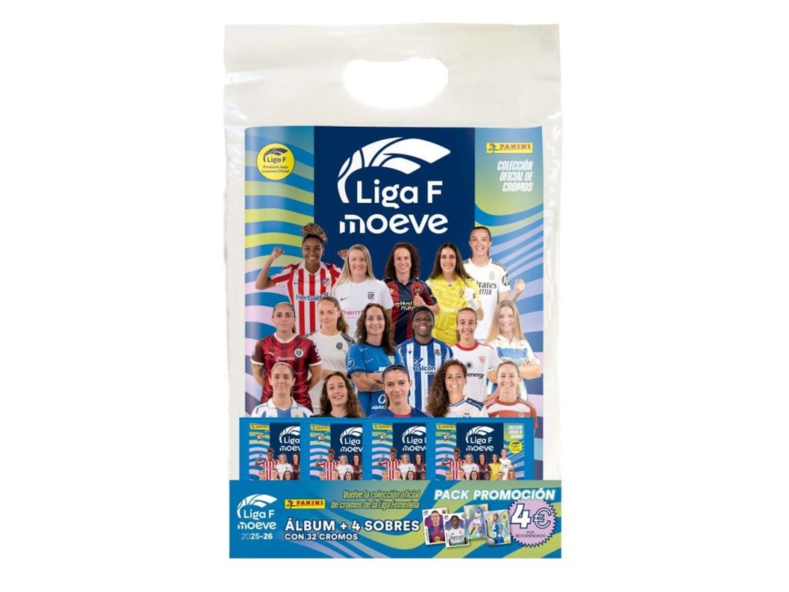 Pack de inicio de la Liga F 25-26 (álbum + cuatro sobres) Panini 005514speg