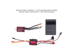 Kit De Motor Brushless M2838 De 4700 Kv Con Esc De 35 A Y Tarjeta De Programación Para Coches Rc A Escala 1/14 Y 1/16.