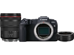 Kit Cámara Mirrorless CANON EOS RF + 24-105mm f/4 LIS USM + Adaptador EF-EOS R (26.2 MP - Sensor: Full-Frame - ISO: Auto 100 - 40 000)