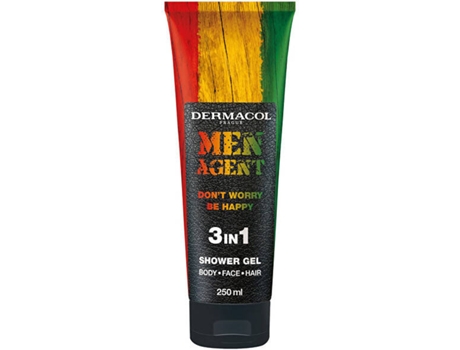 Champú DERMACOL Men Agent Don´T Worry Be Happy Shower Gel 3 In 1 (250ml)