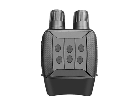 BISBISOUS Gafas de visión Nocturna 4X24 para Adultos binoculares Digitales infrarrojos con Zoom HD para Caza con Tarjeta de Memoria 32G Negro