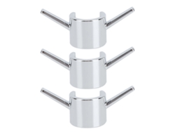 3 Ganchos Para Barra De Ducha, Accesorios De Baño Y Cocina, Abs Anticorrosión.