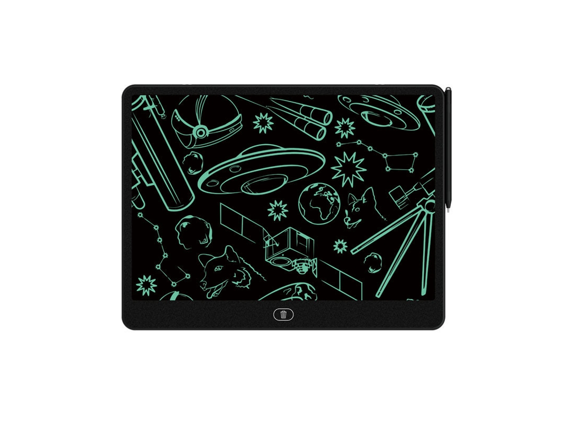 Tableta de dibujo para niños CSYY de 13 pulgadas con pantalla LCD y panel de escritura a mano (negra)