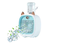 Ventilador de mesa evaporativo EIFSON con 3 velocidades y humidificador.